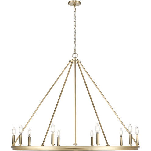 Carruth 10 Light 45 inch Modern Gold Chandelier Ceiling Light